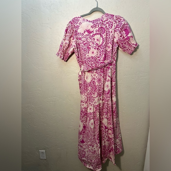 Umgee NWT highlow floral tiered wrap midi dress romantic feminine boho Datenight - Picture 9 of 9